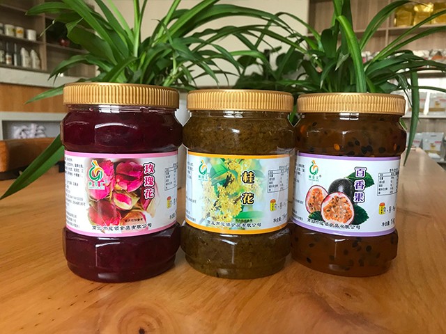玫瑰花花茶、桂花花茶、百香果花茶