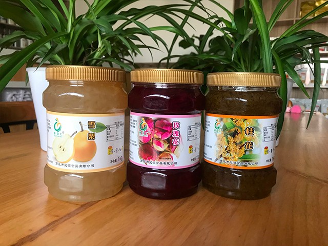 雪梨花茶、玫瑰花花茶、桂花花茶